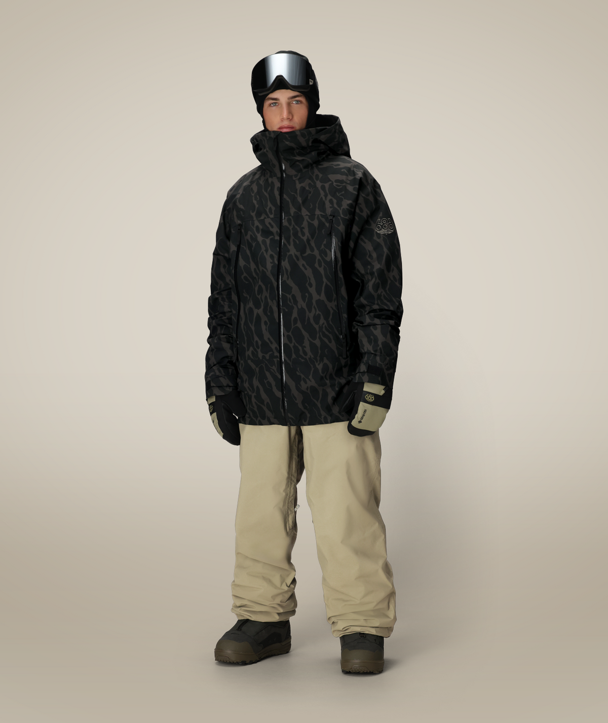 MENS SMARTY® 3-IN-1 RODEO™ 3L JACKET - BLACK FRACTURE PRINT