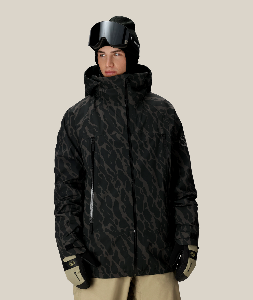 MENS SMARTY® 3-IN-1 RODEO™ 3L JACKET - BLACK FRACTURE PRINT