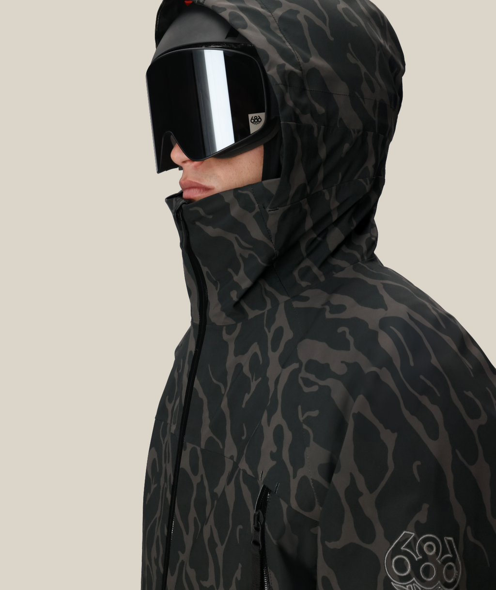 MENS SMARTY® 3-IN-1 RODEO™ 3L JACKET - BLACK FRACTURE PRINT