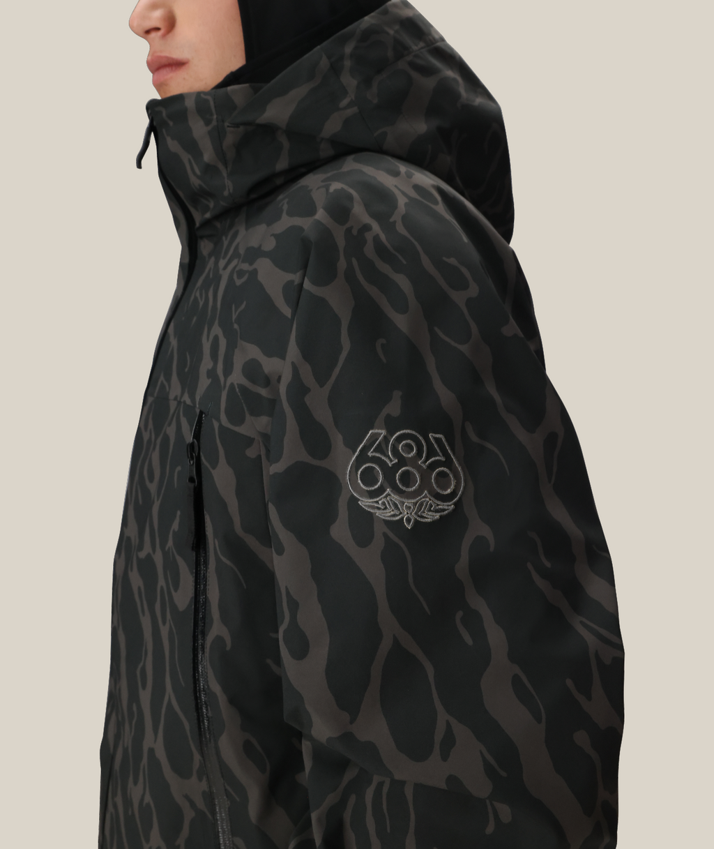 MENS SMARTY® 3-IN-1 RODEO™ 3L JACKET - BLACK FRACTURE PRINT