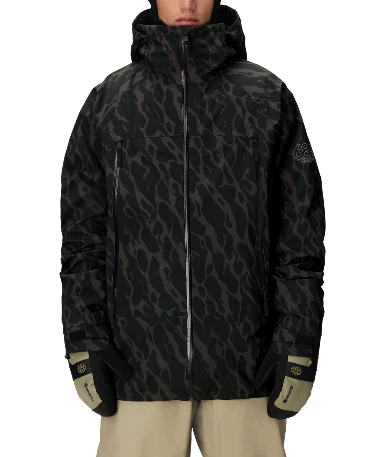 MENS SMARTY® 3-IN-1 RODEO™ 3L JACKET - BLACK FRACTURE PRINT