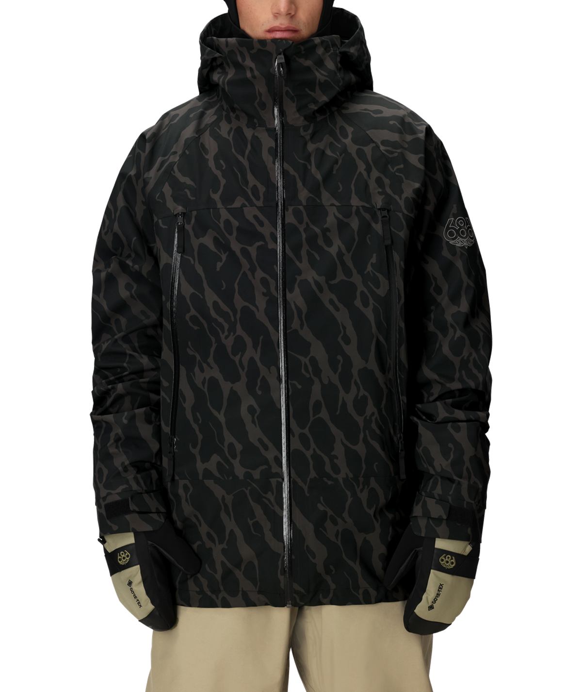 MENS SMARTY® 3-IN-1 RODEO™ 3L JACKET - BLACK FRACTURE PRINT