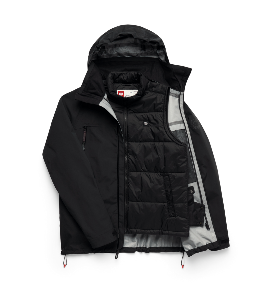 MENS SMARTY® 3-IN-1 RODEO™ 3L JACKET - BLACK