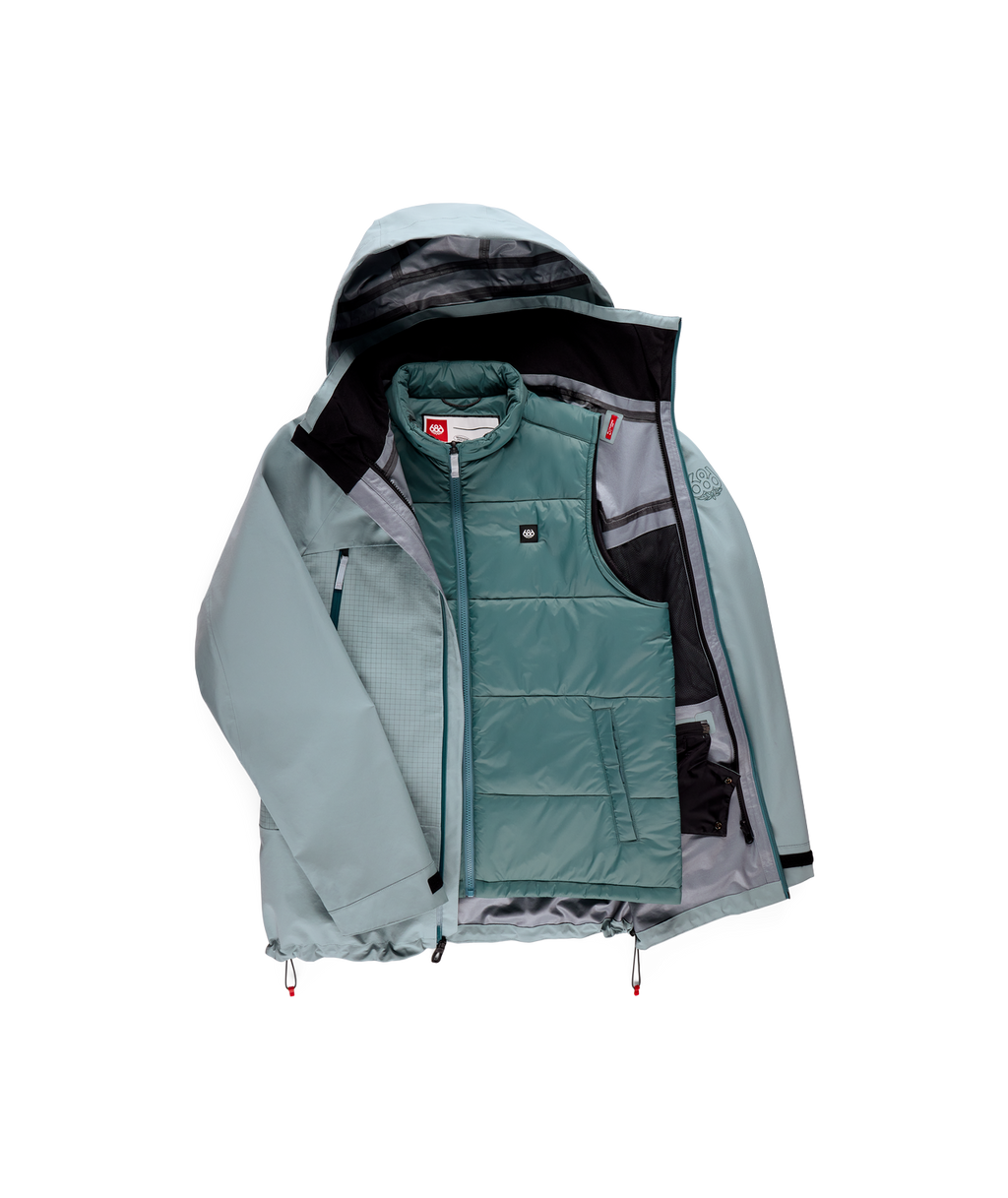 MENS SMARTY® 3-IN-1 RODEO™ 3L JACKET - DUSTY MARINE