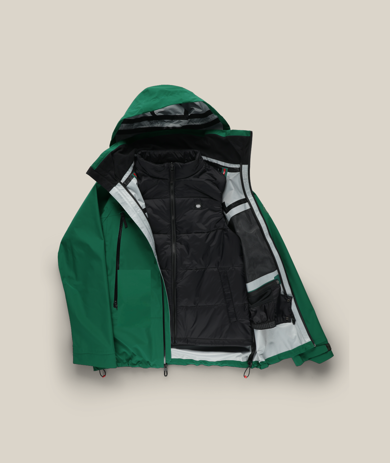 MENS SMARTY® 3-IN-1 RODEO™ 3L JACKET - EMERALD GREEN