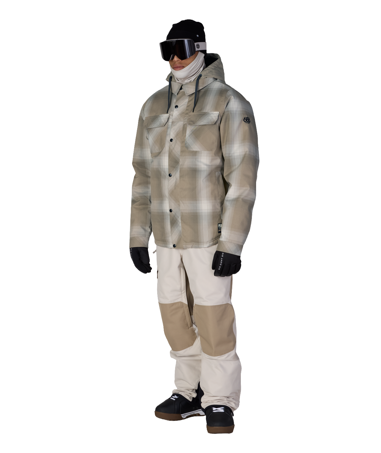 MENS WOODLAND™ INSULATED JACKET - KHAKI PLAID
