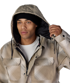 MENS WOODLAND™ INSULATED JACKET - KHAKI PLAID