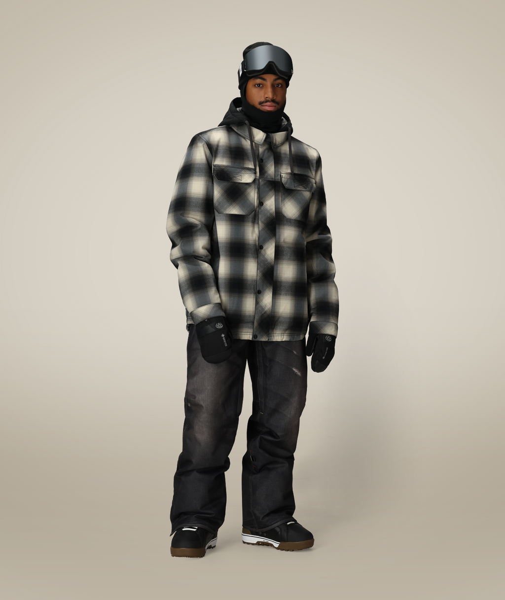 MENS WOODLAND™ INSULATED JACKET - LIMESTONE PLAID