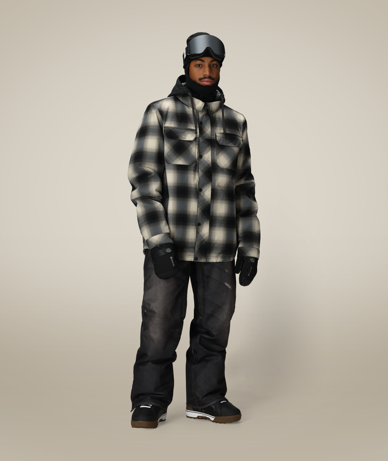 MENS WOODLAND™ INSULATED JACKET - LIMESTONE PLAID