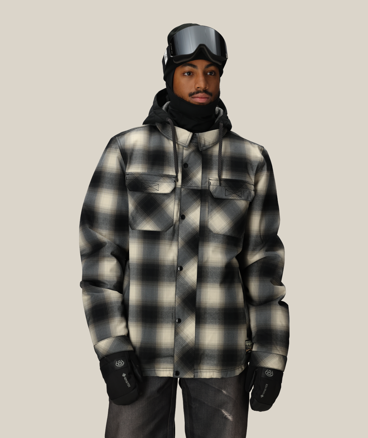 MENS WOODLAND™ INSULATED JACKET - LIMESTONE PLAID