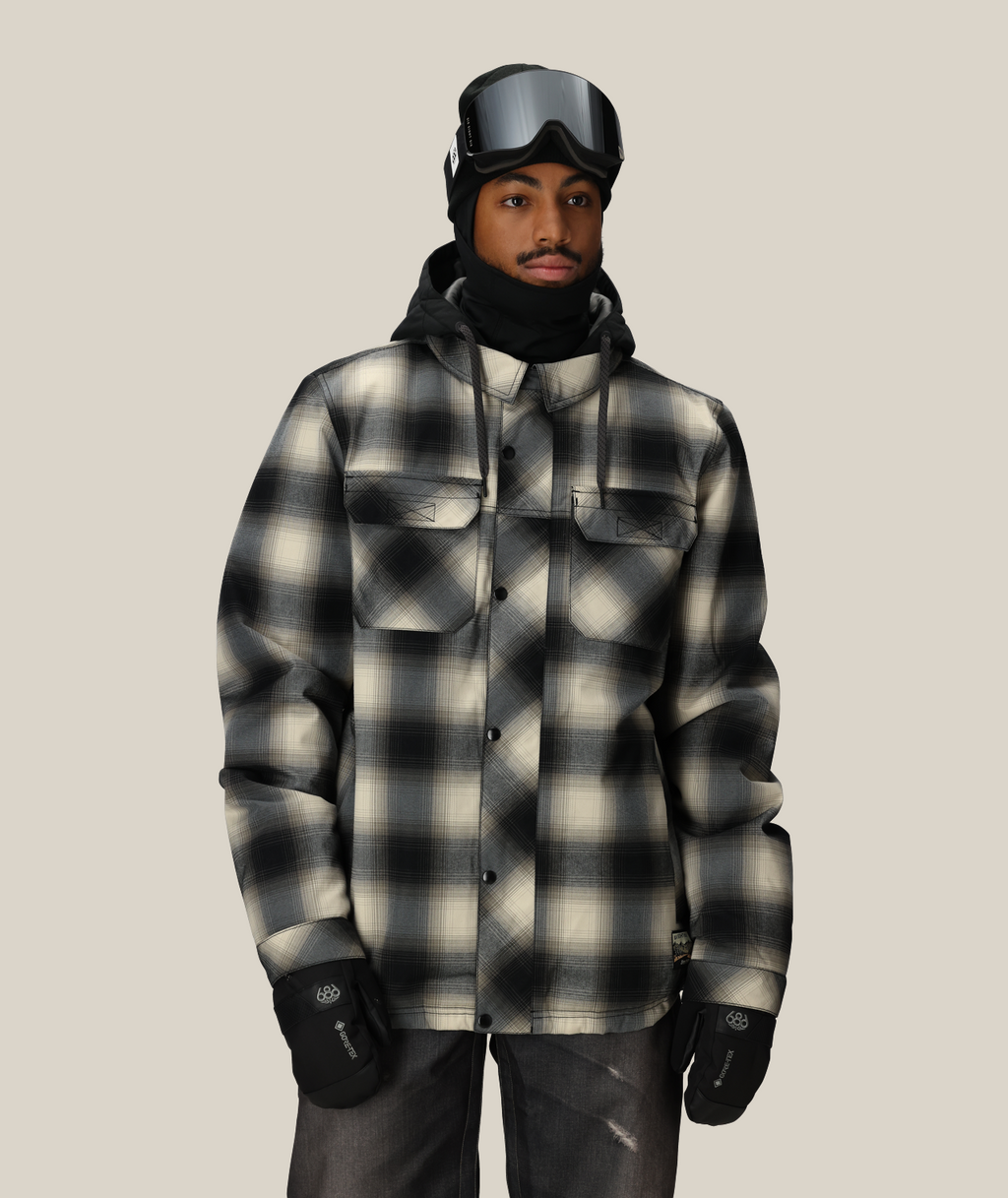 MENS WOODLAND™ INSULATED JACKET - LIMESTONE PLAID