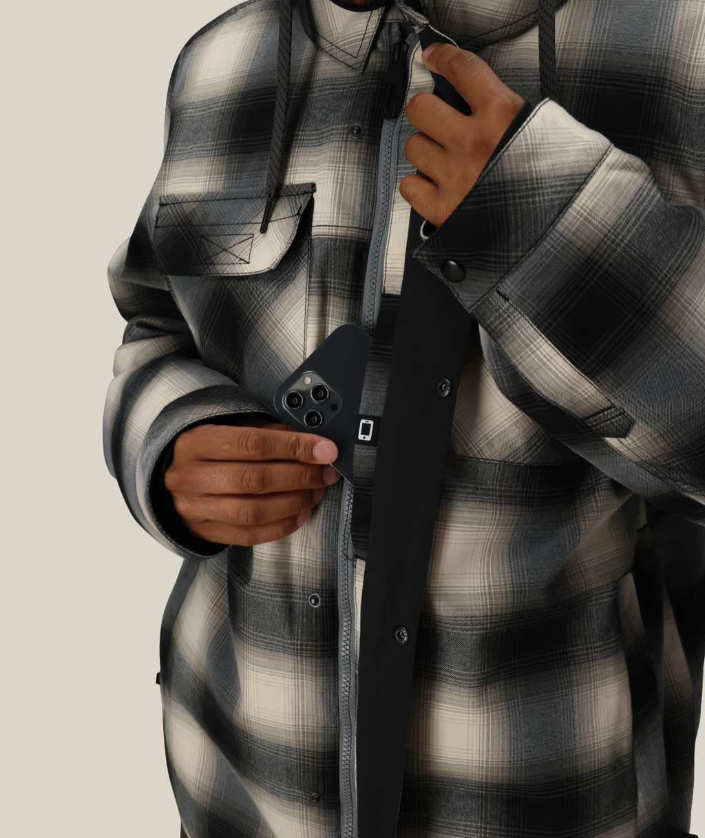 MENS WOODLAND™ INSULATED JACKET - LIMESTONE PLAID