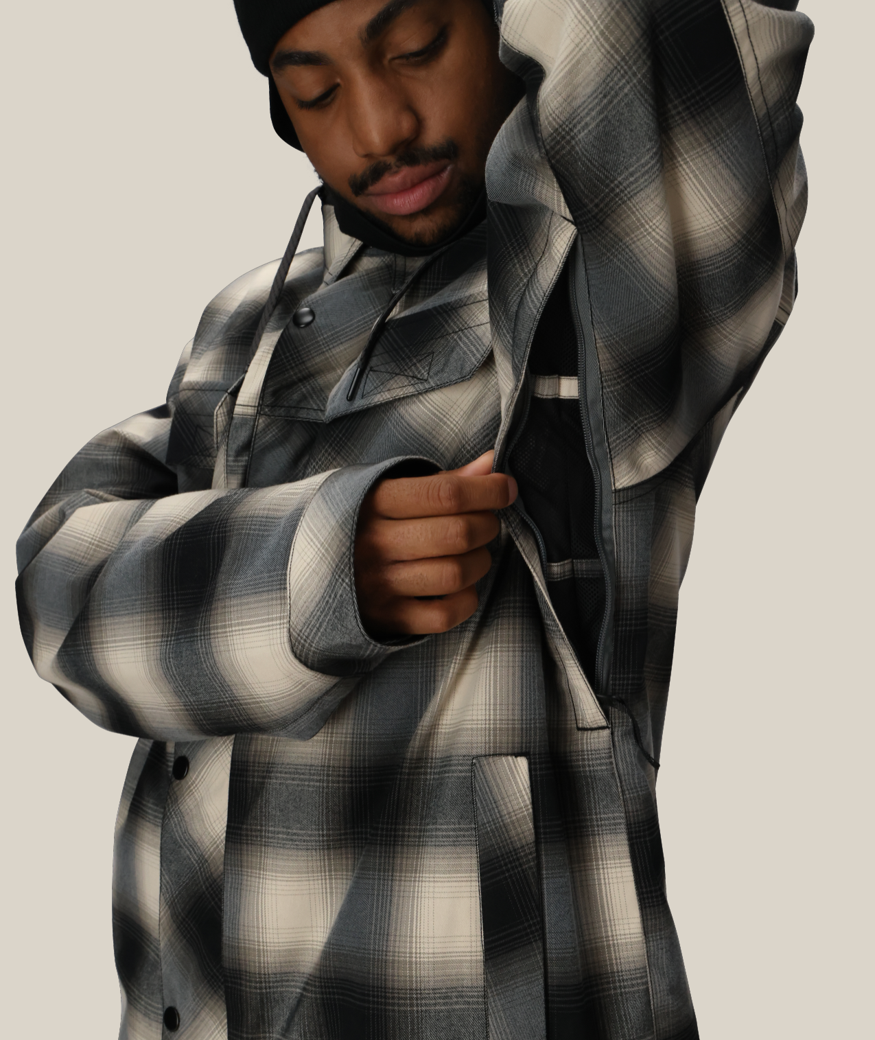 MENS WOODLAND™ INSULATED JACKET - LIMESTONE PLAID