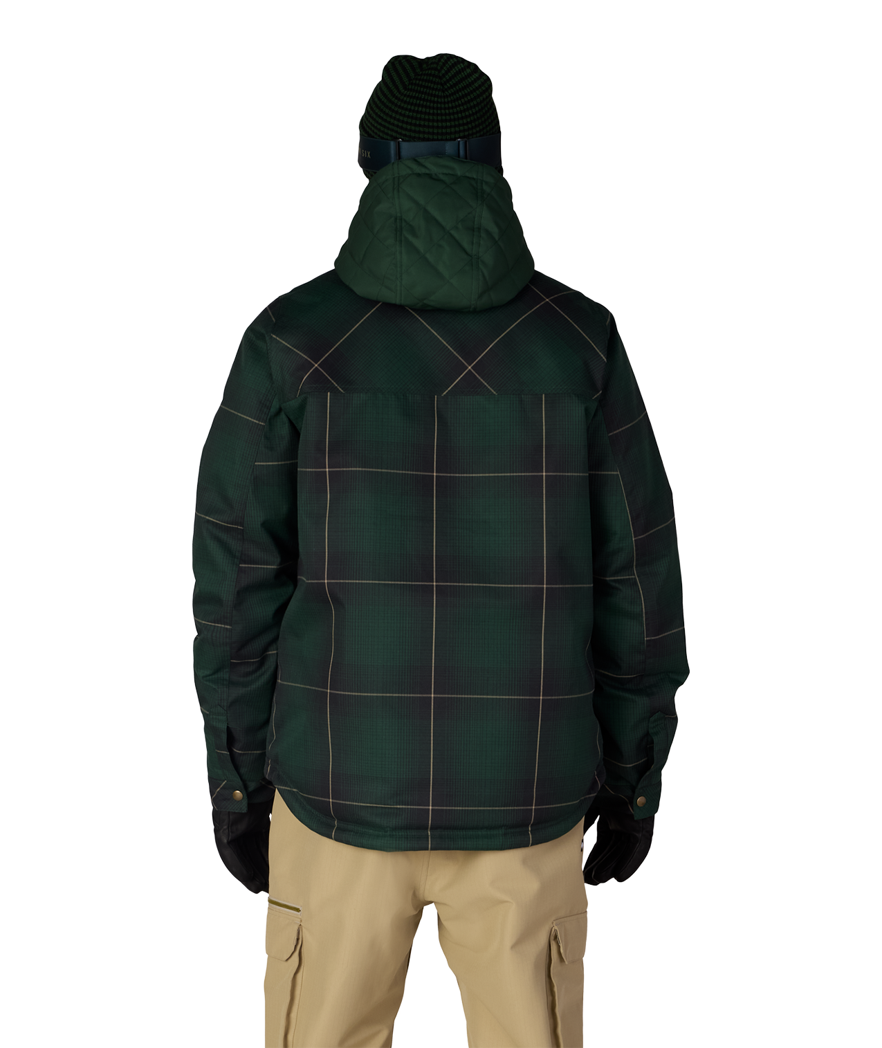 MENS WOODLAND™ INSULATED JACKET - MOSS GREEN PLAID