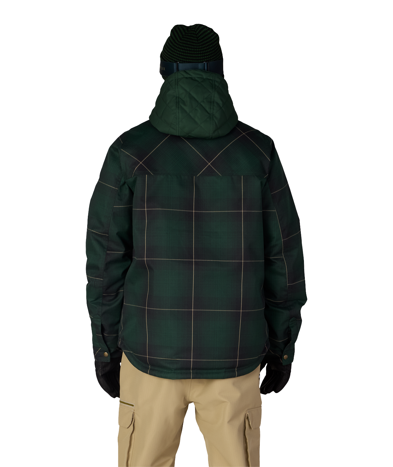 MENS WOODLAND™ INSULATED JACKET - MOSS GREEN PLAID