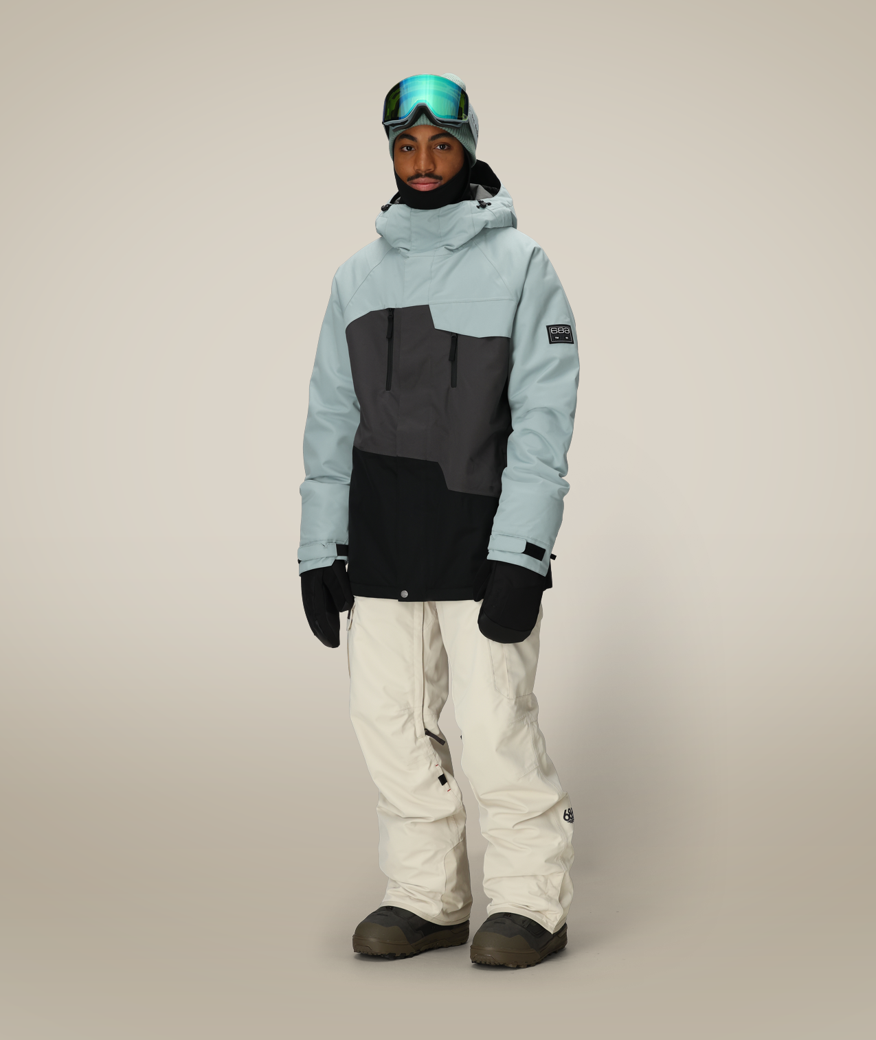 MENS GEO™ INSULATED JACKET - DUSTY MARINE COLORBLOCK