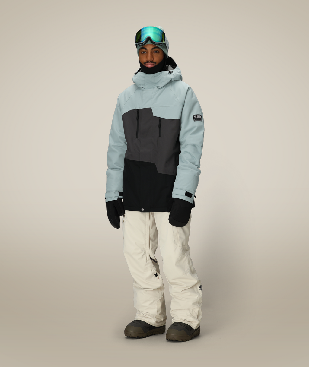 MENS GEO™ INSULATED JACKET - DUSTY MARINE COLORBLOCK