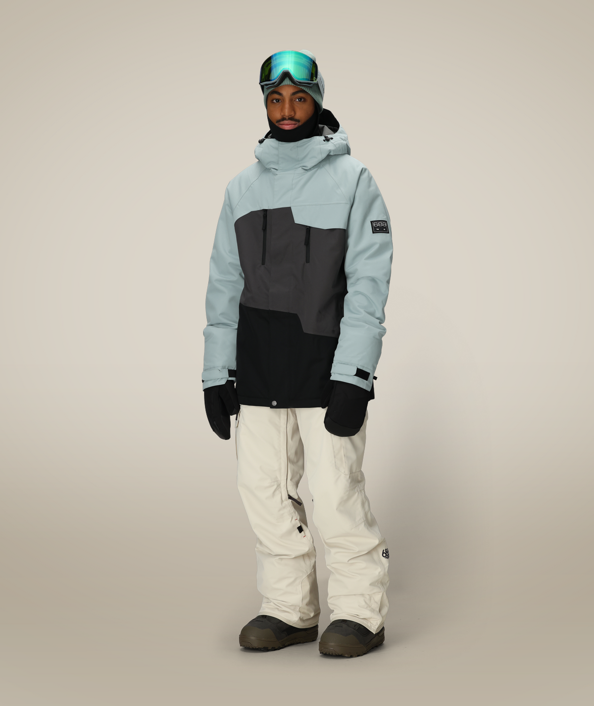 MENS GEO™ INSULATED JACKET - DUSTY MARINE COLORBLOCK