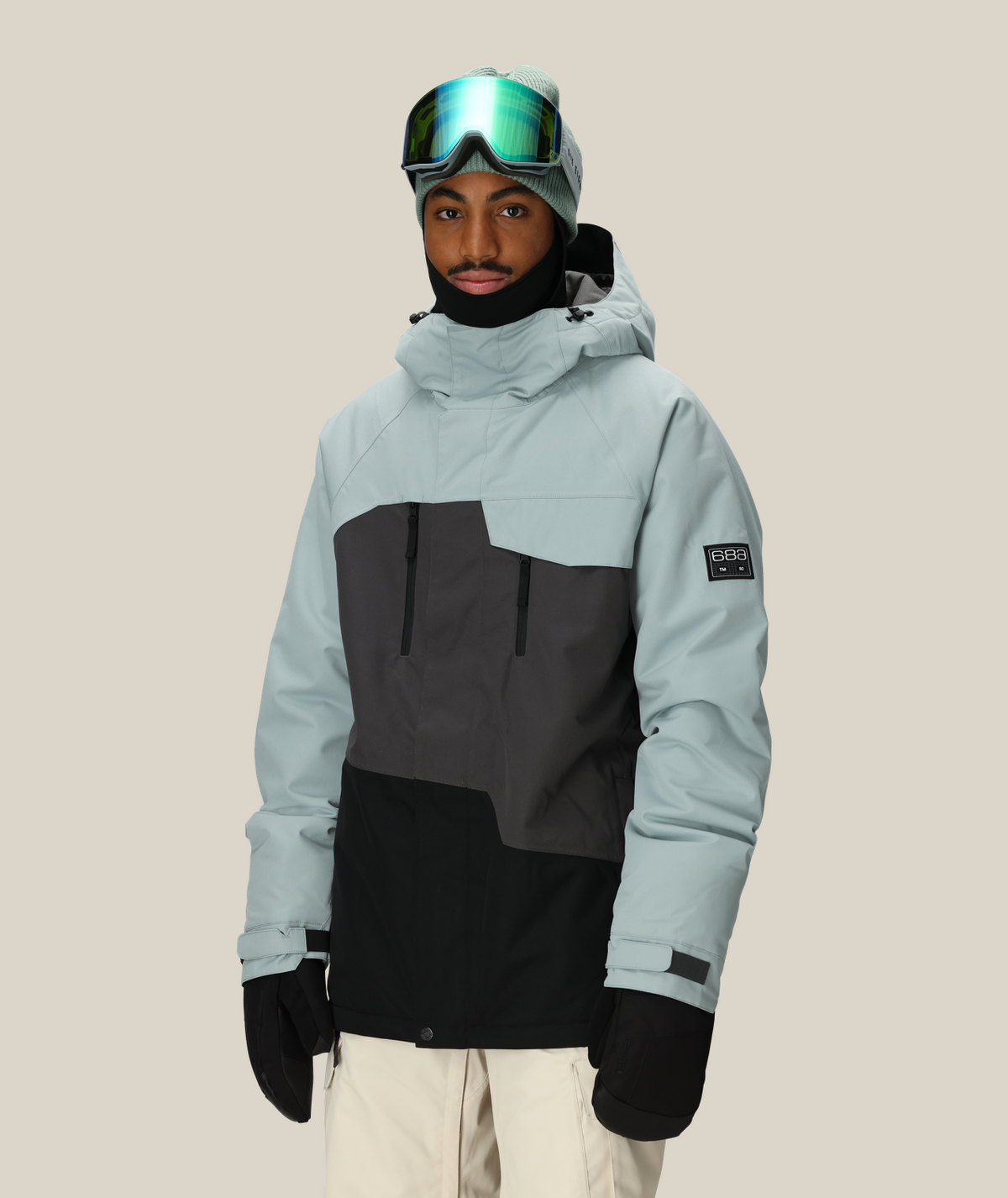 MENS GEO™ INSULATED JACKET - DUSTY MARINE COLORBLOCK