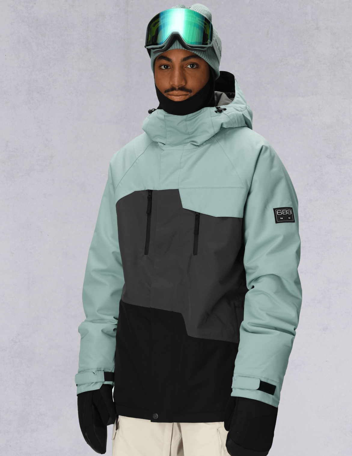 MENS GEO™ INSULATED JACKET - DUSTY MARINE COLORBLOCK