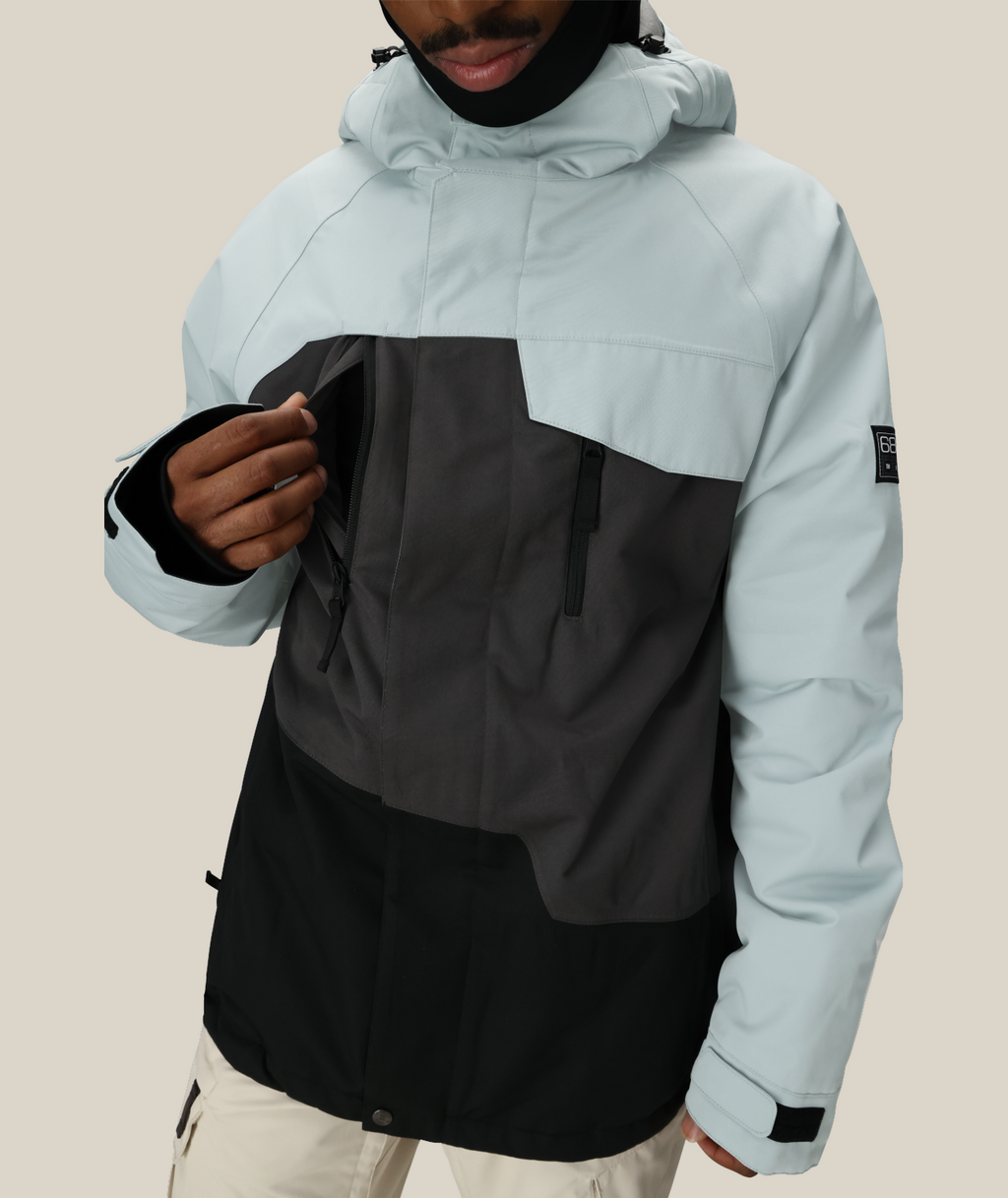 MENS GEO™ INSULATED JACKET - DUSTY MARINE COLORBLOCK