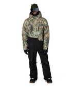MENS GEO™ INSULATED JACKET - KHAKI GRUNGE COLORBLOCK