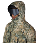 MENS GEO™ INSULATED JACKET - KHAKI GRUNGE COLORBLOCK