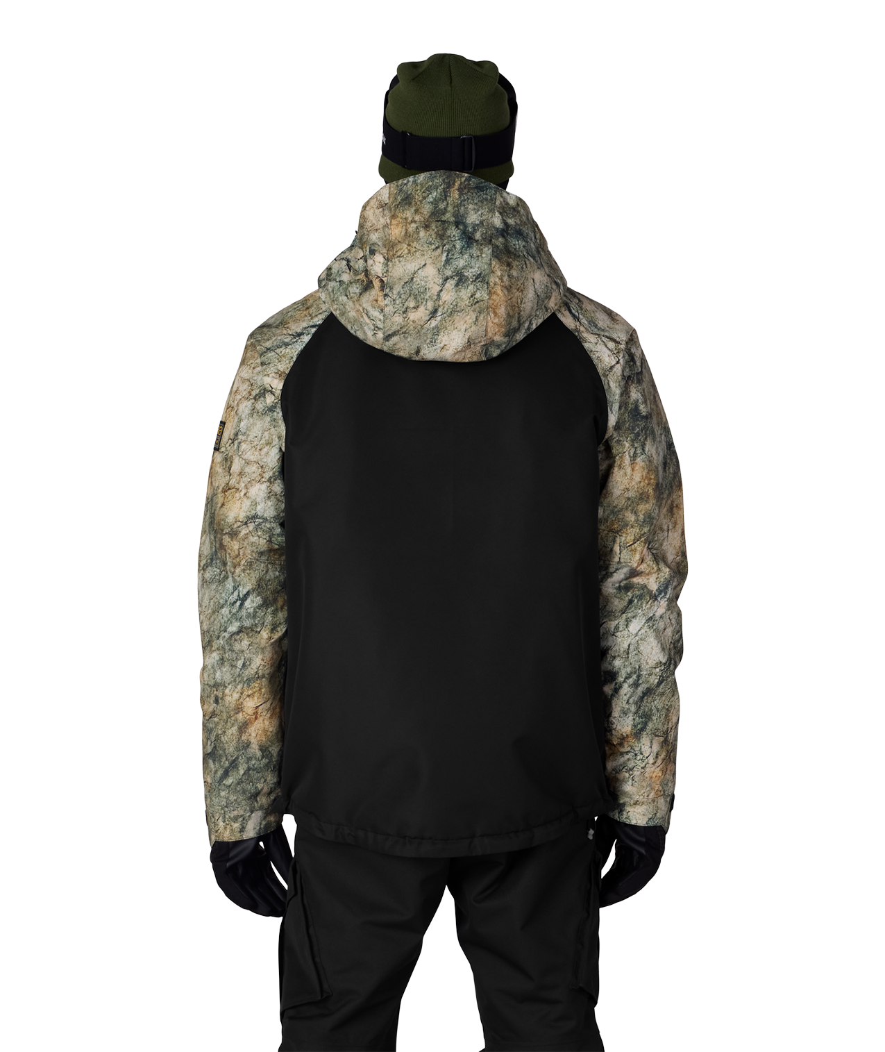 MENS GEO™ INSULATED JACKET - KHAKI GRUNGE COLORBLOCK