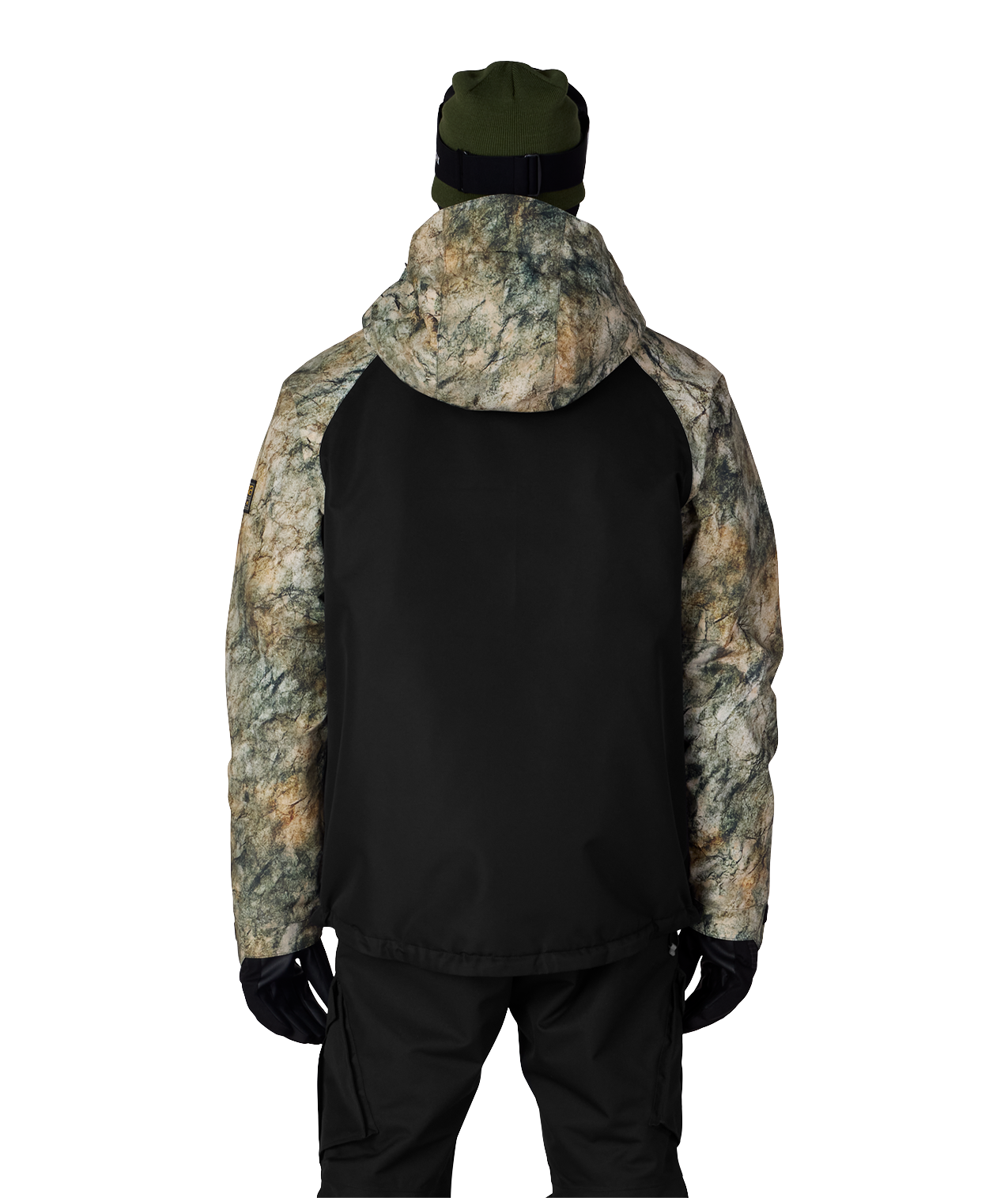 MENS GEO™ INSULATED JACKET - KHAKI GRUNGE COLORBLOCK
