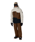 MENS GEO™ INSULATED JACKET - LIMESTONE DK EARTH COLORBLOCK