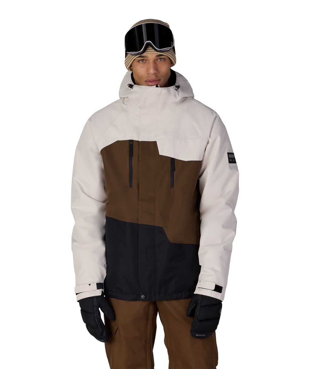 MENS GEO™ INSULATED JACKET - LIMESTONE DK EARTH COLORBLOCK