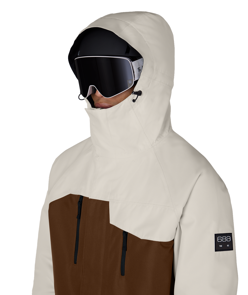 MENS GEO™ INSULATED JACKET - LIMESTONE DK EARTH COLORBLOCK