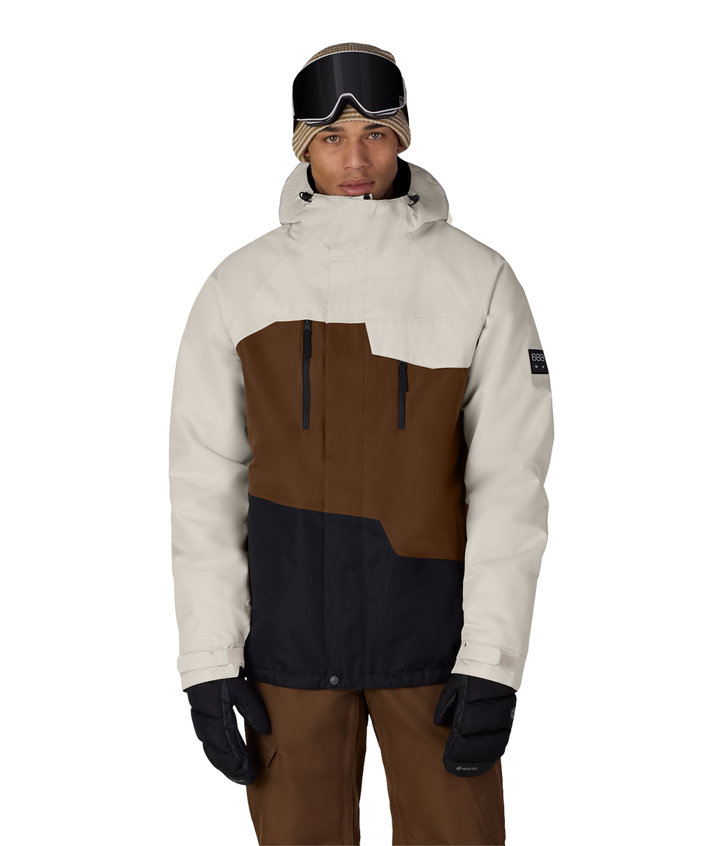 MENS GEO™ INSULATED JACKET - LIMESTONE DK EARTH COLORBLOCK