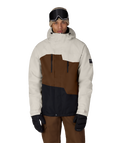 MENS GEO™ INSULATED JACKET - LIMESTONE DK EARTH COLORBLOCK