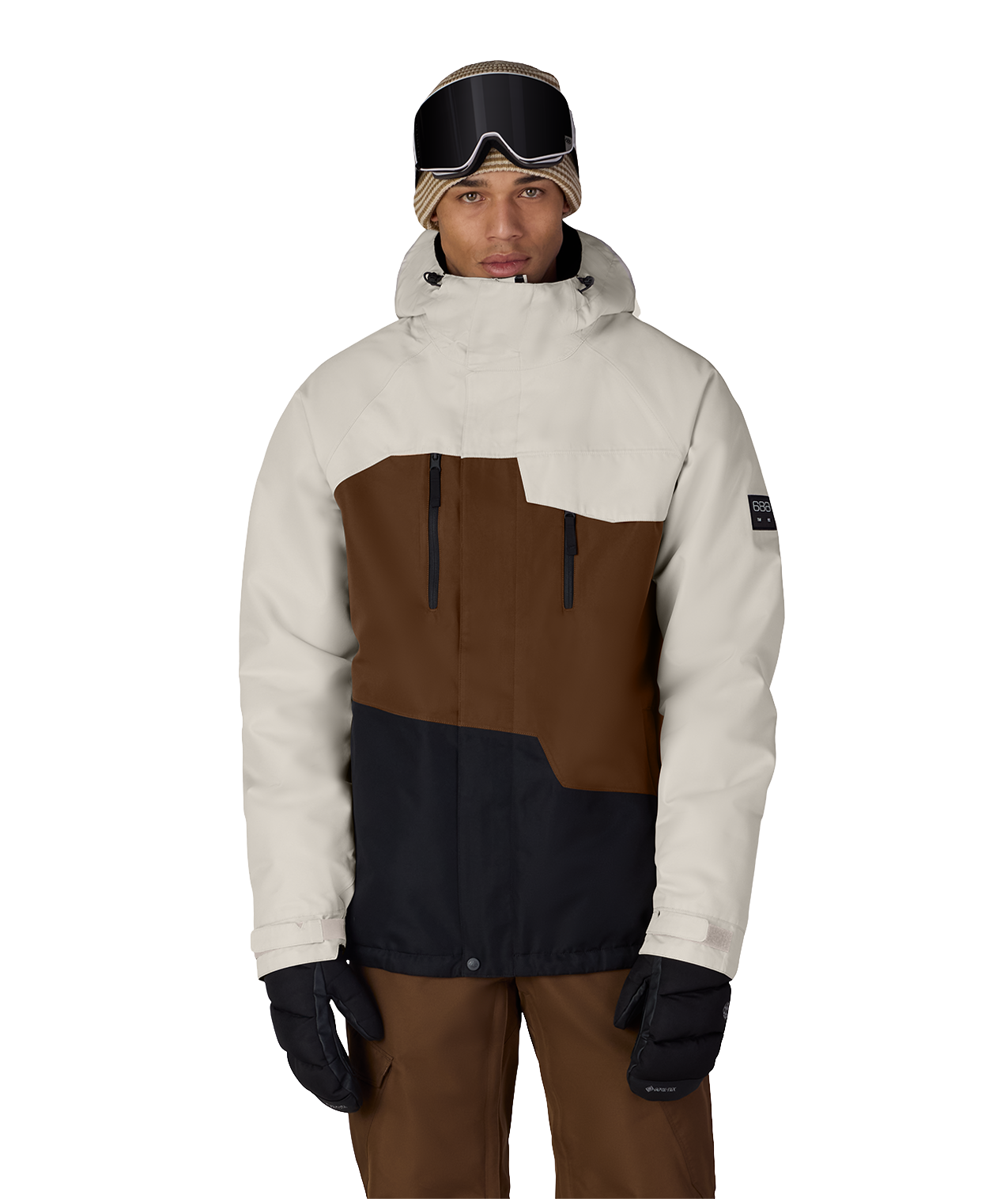 MENS GEO™ INSULATED JACKET - LIMESTONE DK EARTH COLORBLOCK