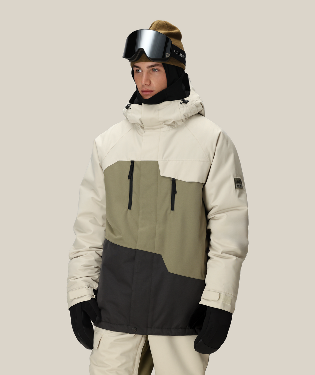 MENS GEO™ INSULATED JACKET - LIMESTONE COLORBLOCK