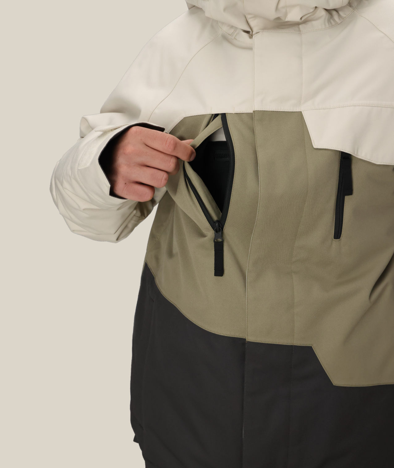 MENS GEO™ INSULATED JACKET - LIMESTONE COLORBLOCK