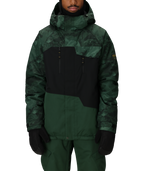 MENS GEO™ INSULATED JACKET - MOSS GREEN COLORBLOCK