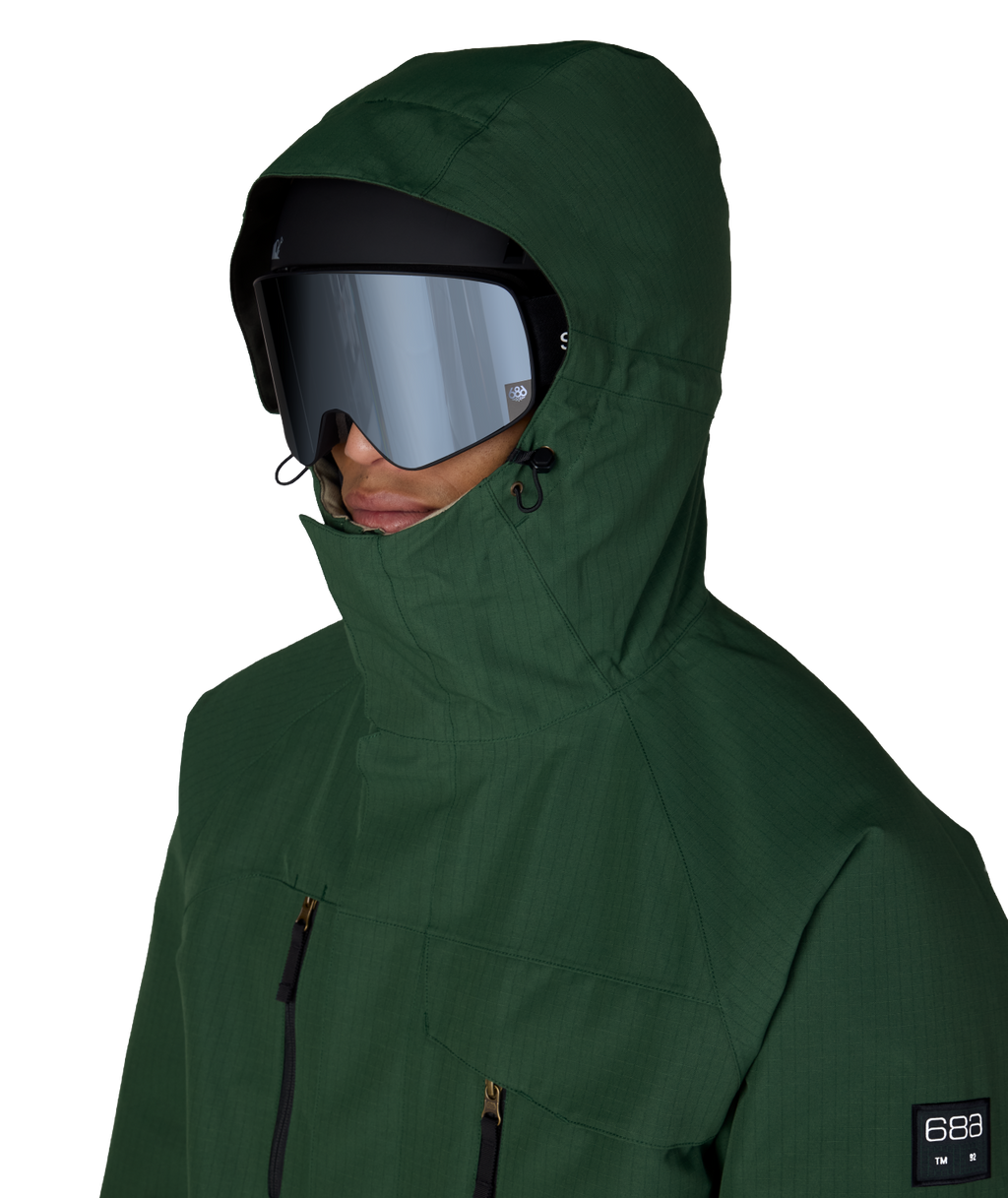 MENS GEO™ INSULATED JACKET - MOSS GREEN RIPSTOP COLORBLOCK
