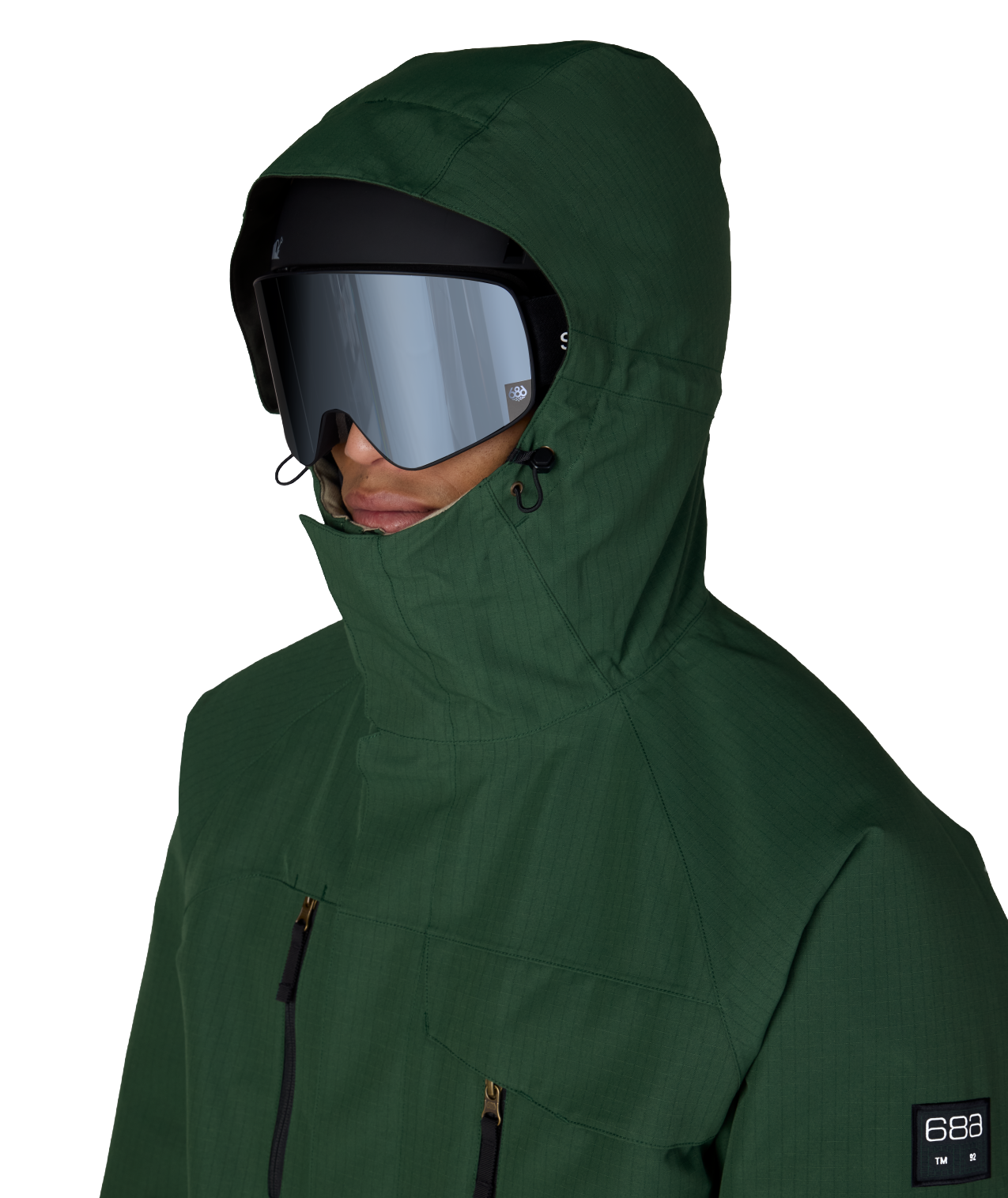 MENS GEO™ INSULATED JACKET - MOSS GREEN RIPSTOP COLORBLOCK