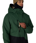 MENS GEO™ INSULATED JACKET - MOSS GREEN RIPSTOP COLORBLOCK