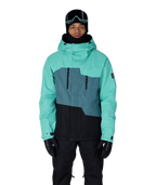 MENS GEO™ INSULATED JACKET - WASABI COLORBLOCK