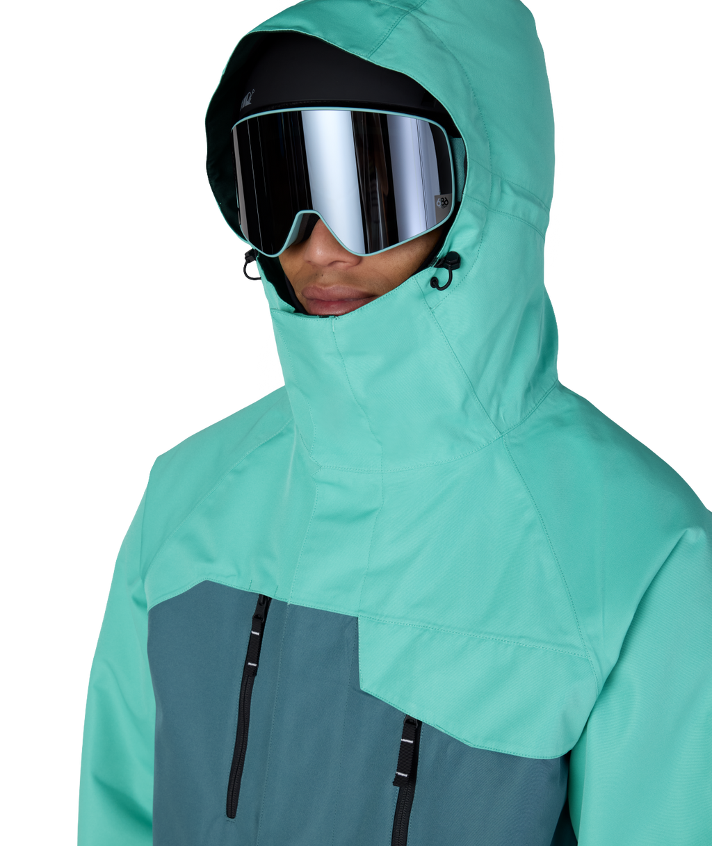 MENS GEO™ INSULATED JACKET - WASABI COLORBLOCK