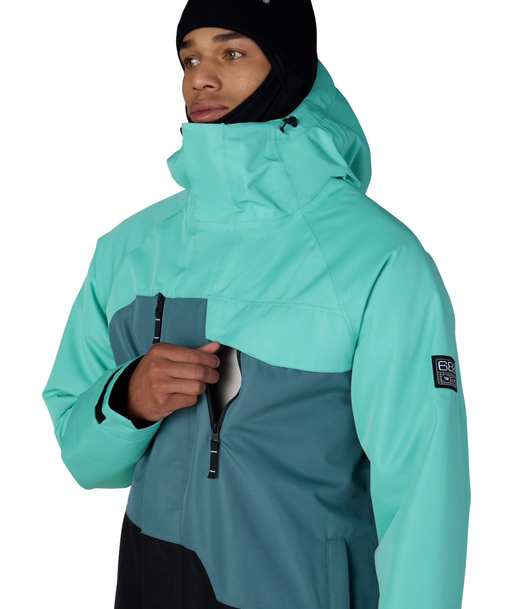MENS GEO™ INSULATED JACKET - WASABI COLORBLOCK