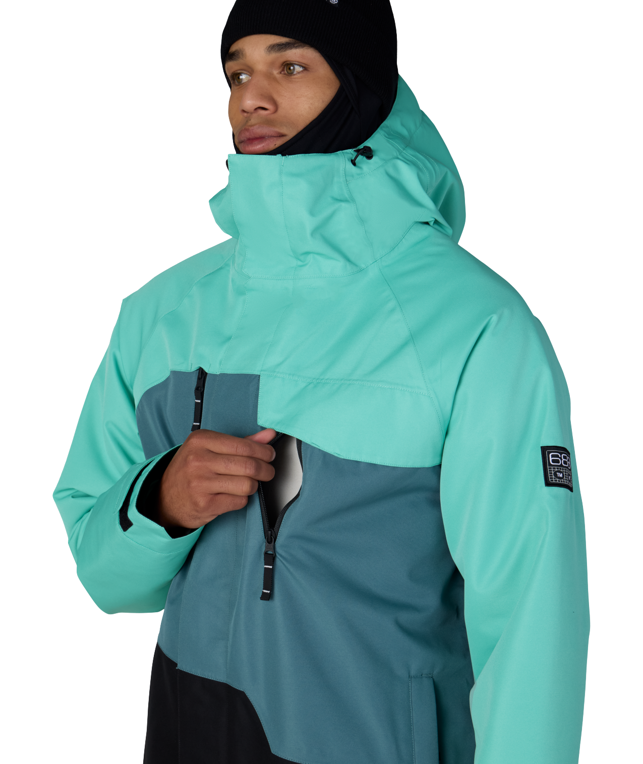 MENS GEO™ INSULATED JACKET - WASABI COLORBLOCK
