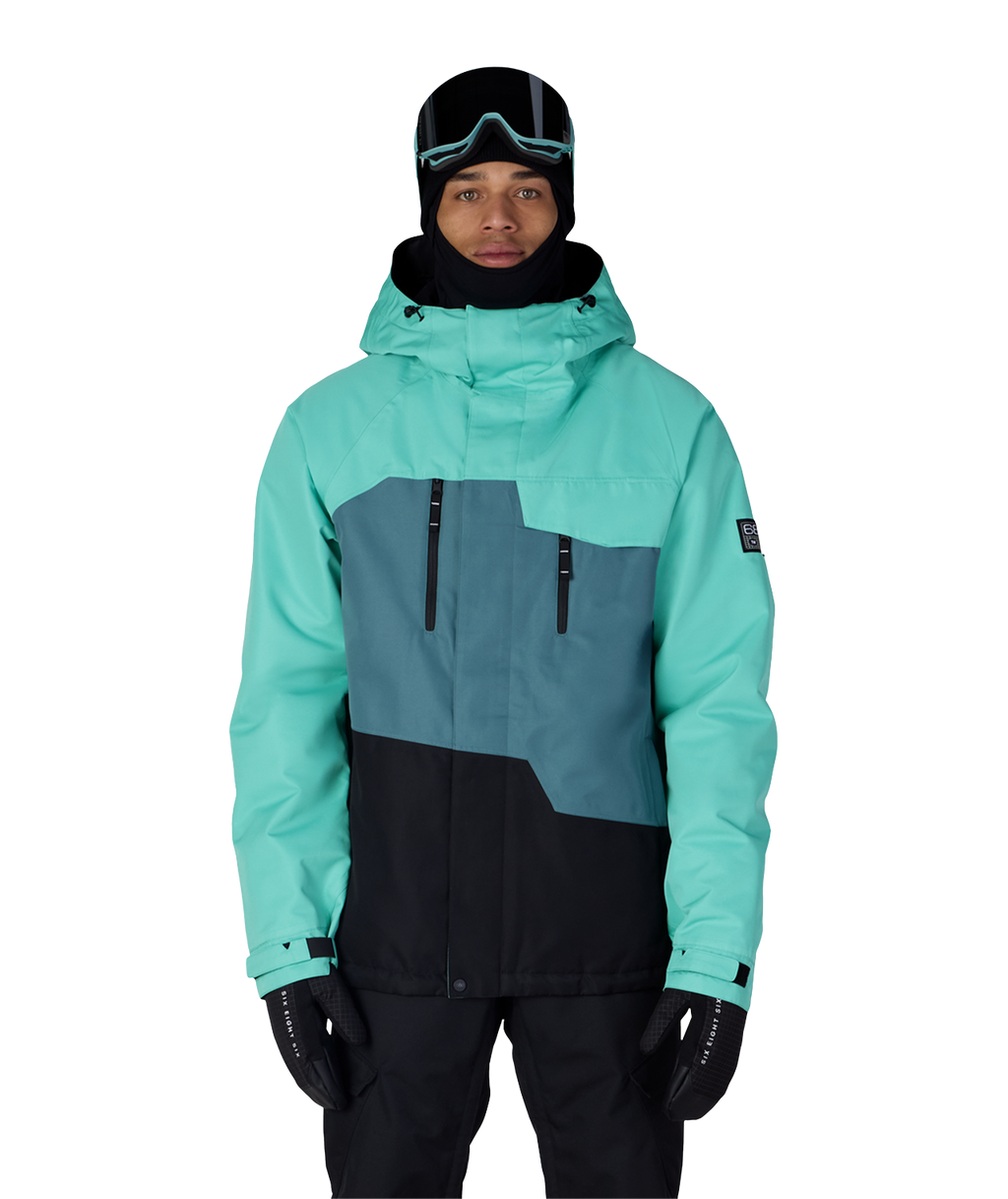 MENS GEO™ INSULATED JACKET - WASABI COLORBLOCK