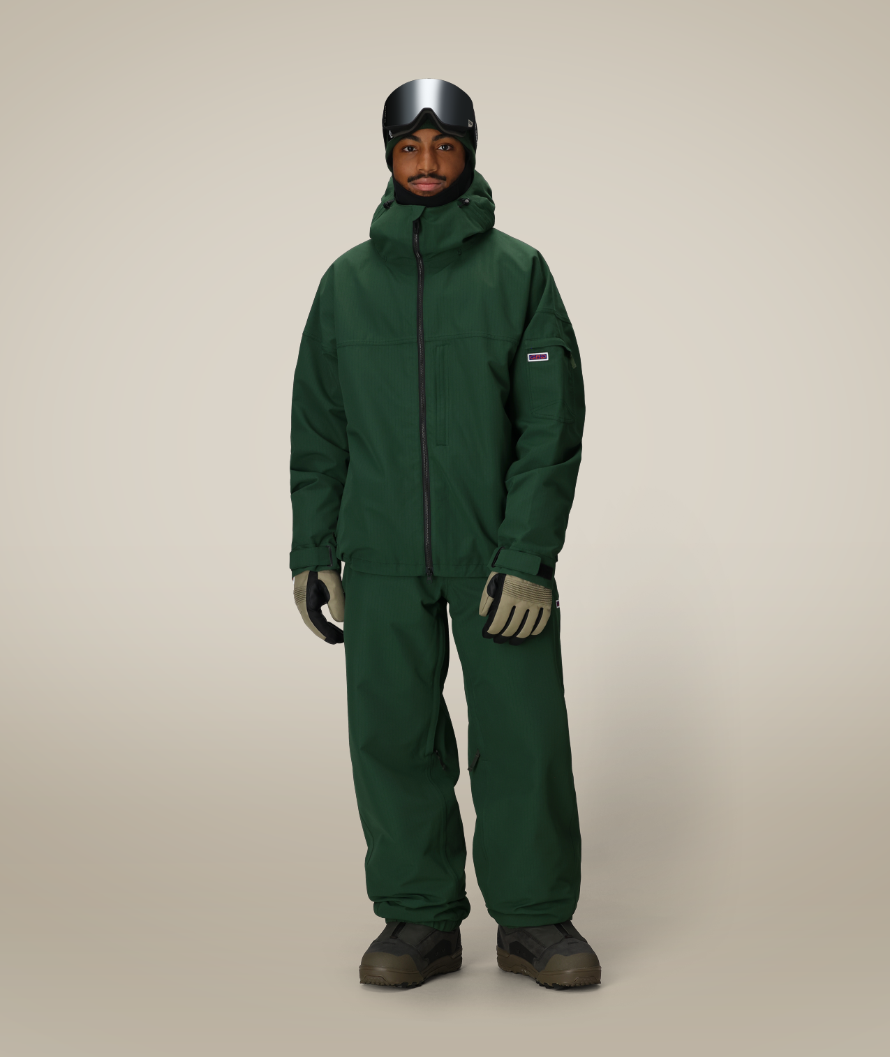 MENS DOJO SHELL JACKET - MOSS GREEN RIPSTOP