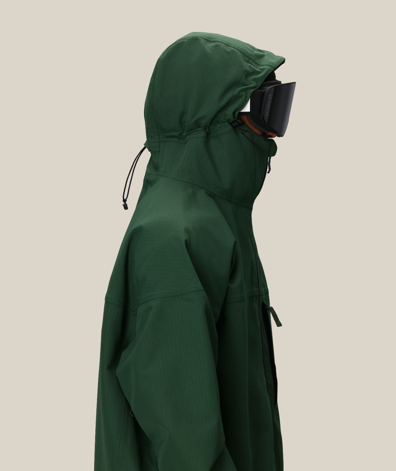 MENS DOJO SHELL JACKET - MOSS GREEN RIPSTOP