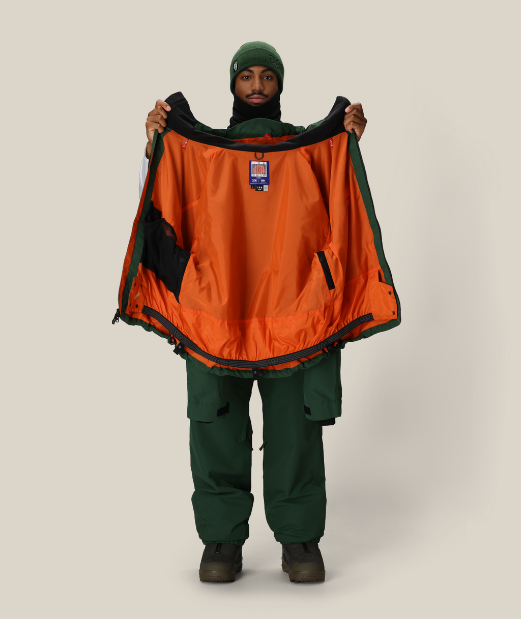 MENS DOJO SHELL JACKET - MOSS GREEN RIPSTOP