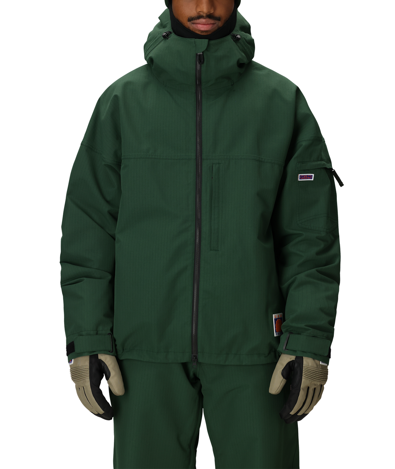 MENS DOJO SHELL JACKET - MOSS GREEN RIPSTOP
